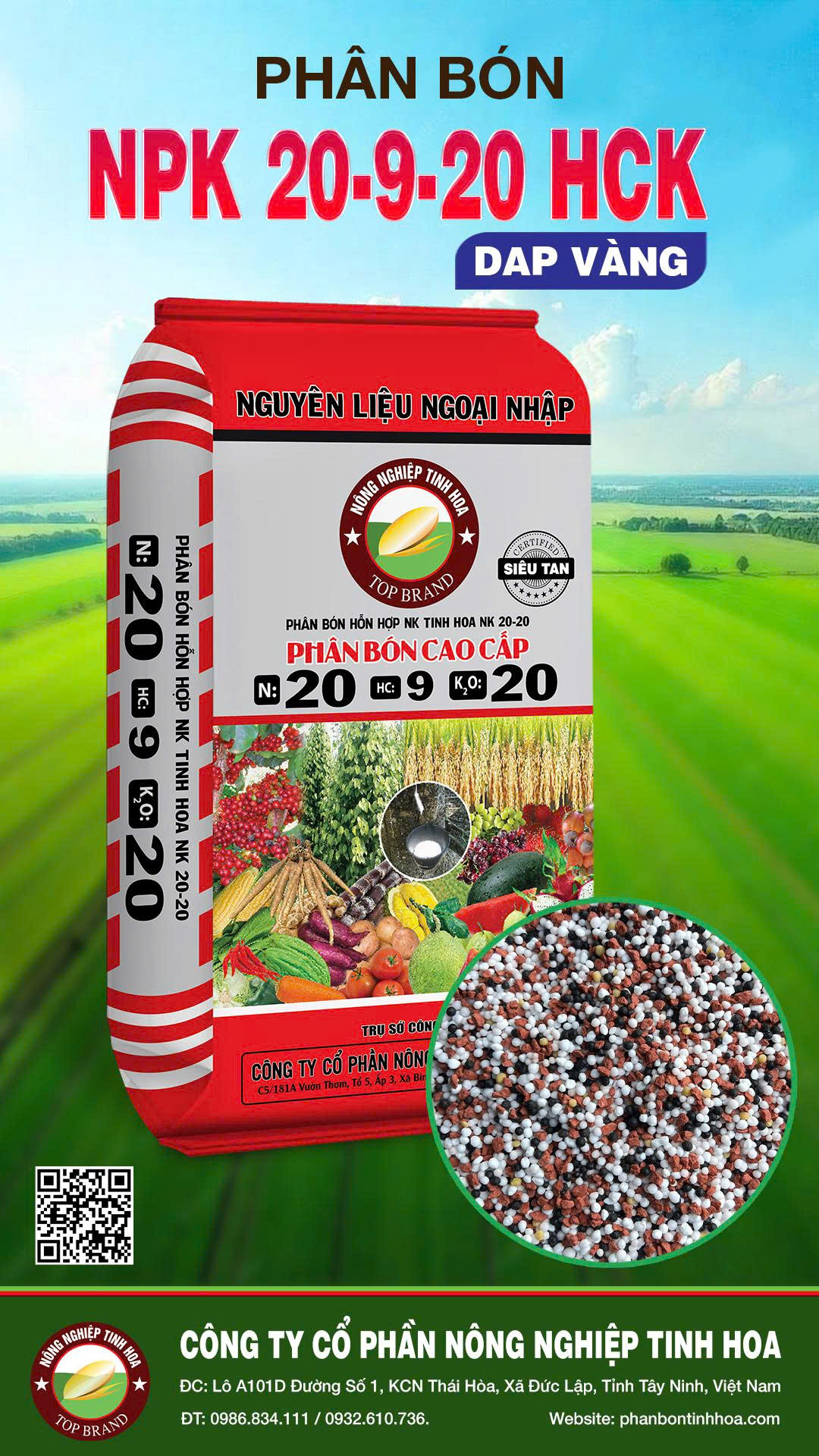 NPK 20-9-20 HCK - Hình ảnh 2